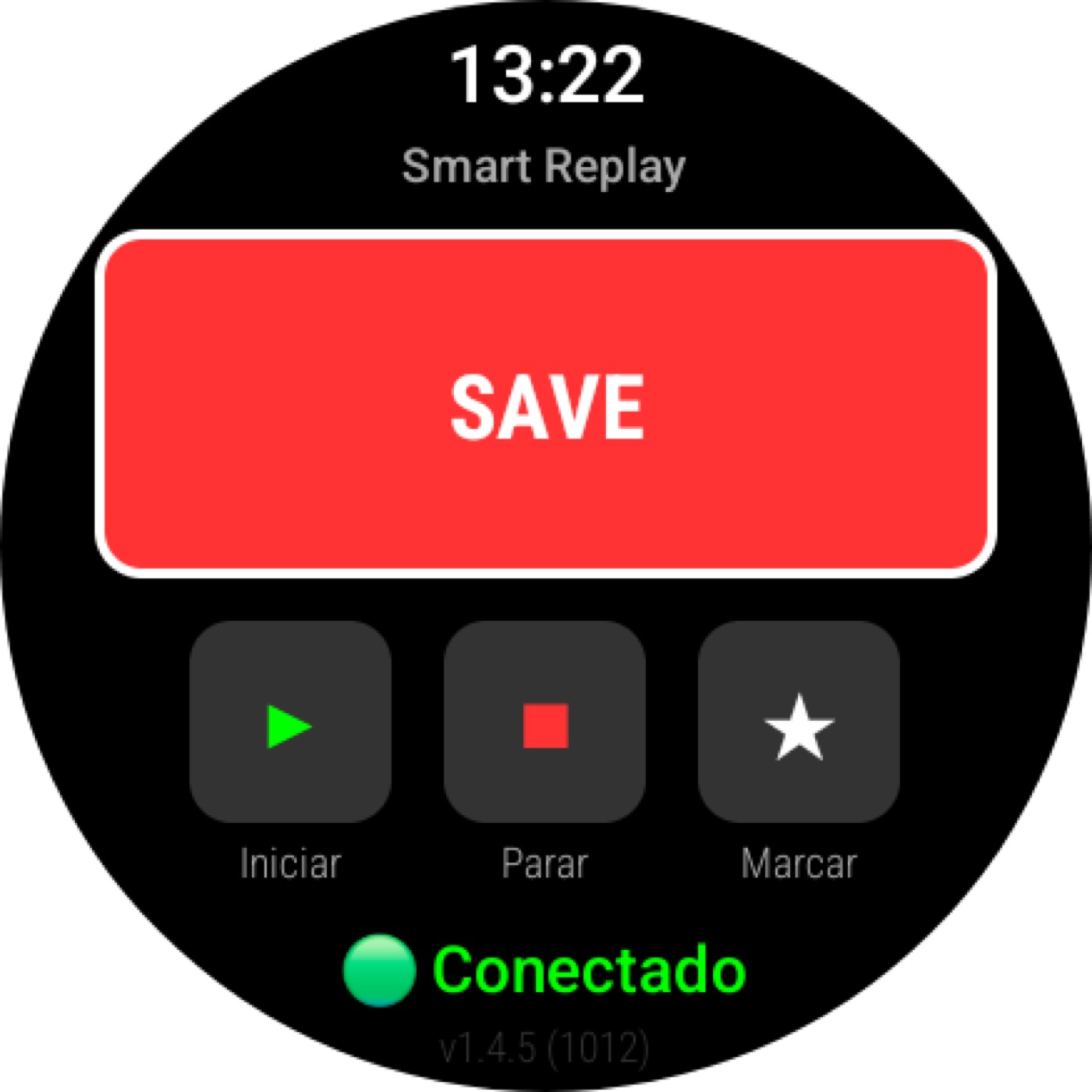 App no relógio Wear OS